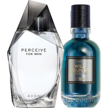 Avon Erkek Parfüm Paketi: Perceive ve Wild Country Freedom 50 ml EDT Hediyelik Set