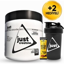 Just Nutrition Creatine Monohydrate Kreatin 360 Gr 120 Servis + Shaker + Protein Kahve Hediyeli