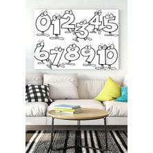 DMR Home (PSTER15413) Sayı Boyama Eğitim Kanvas Tablo 21 x 30