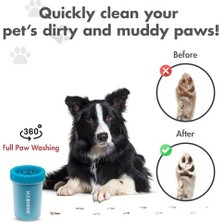 Expresstore Dexas Mudbuster Taşınabilir Köpek Kedi Pati Temizleyici, Medium,mavi