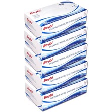 Beybi Pudrasız Mavi Nitril Muayene Eldiveni - 100'lük Kutu Medium (M-Beden) (5 Paket)