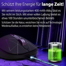 Expresstore Inca-Inca IWM-551 Rechargeable 4 LED Illuminated Silent Mouse (Sessiz) Micro USB Kablo Usb+ Type C Desteği Çift Alıcı 2.4ghz Kablosuz Fare Dpı 800 1200 1600 400MAH