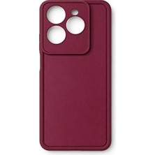 Fenza Infinix HOT40 ve Infinix HOT40PRO ve SPARK20PRO Uyumlu Bordo Renkli Mat Silikon Telefon Kılıfı