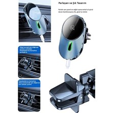 Expresstore US-CD170 15W 2in1 Typec Magsefe, Manyetik Kablosuz Şarj ve Araç Içi Telefon Tutucu