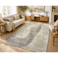 Hoom Rugs Arkaik Plz 08 K.antrasit Etnik Renkli Vintage Makine Halısı