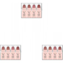 Expresstore Nude Lipstick (Mini) Mix - Ruj (3 Paketi)