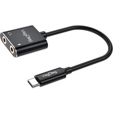 Expresstore Type-C Ses Kartı 3.5mm Kulaklık ve Mikrofon Girişli