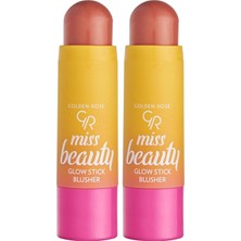 Expresstore Beauty Glow Stick Blusher No: 01 Peach - Şeftali Tonlu Stik Allık (2 Paketi)
