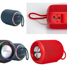 OEM Syrox S33 Müzik Kutusu Şarjlı Rgb Ledli Bluetooth USB Tf Fm