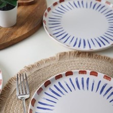 Expresstore Red Pasta Tabağı 22 cm 6 Adet 21606