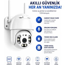 SmartVision Wi-Fi Ptz Yapay Zeka 3mp Dış Cephe Kablosuz Güvenlik Kamerası