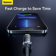 Expresstore Crystal Hızlı Şarj Kablosu, Lightning – 1.2m, Uyumlu, Güçlendirilmiş Yapı, Dayanıklı ve Hızlı Veri Aktarımı, Siyah