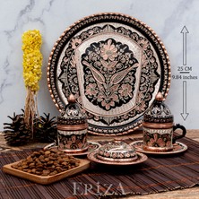 Eriza 2 Fincanlı-Tepsili-Lokumluklu Geleneksel Set