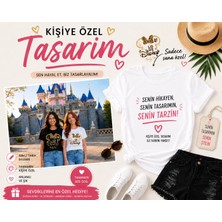 Gmt Ambalaj Kişiye Özel Disney Aile Kombini Minnie Mouse Leopar Detaylı Kadın T-Shirt - Disneyland Temalı Sevgili ve Arkadaş Kombini