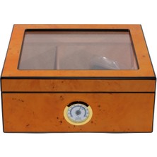 Premium Quality Premiumquality Reina Taba Desenli Sedir Humidor Puro Kutusu - TR8790