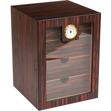 Premium Quality Premiumquality 3 Çekmeceli Kahverengi Sedir Humidor Puro Kutusu - TR9646