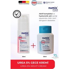Numis Med UREA %5 Gece Kremi 50 ml – Hyaluronik Asitli, Kuru ve Çok Kuru Ciltler Için Yoğun Nem Bakımı