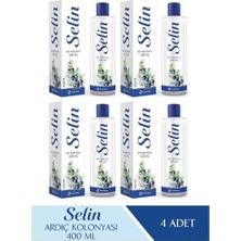 Selin Parfümlü Kolonya Ardıç 400 ml 4'lü Set