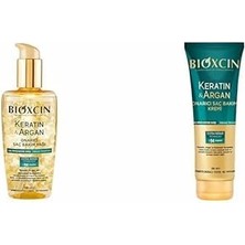 Expresstore Keratin & Argan Onarıcı Saç Bakım Yağı 150 ml - Yıpranmış ve Hasar Görmüş Saçlar ve Keratin Argan Onarıcı Saç Bakım Kremi 250 ml Yıpranmış ve Hasar Görmüş Saçlar