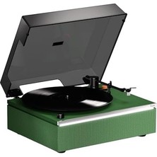 Expresstore Lumi-S Yeşil Dahili Bluetooth Hoparlörlü Retro Pikap Plakçalar