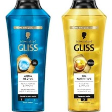 Expresstore Gliss Aqua Revive ve Oil Nutritive Şampuan Seti (2X400ML)