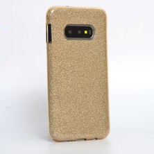 ZM Store Galaxy S10E Uyumlu Kılıf Renkli Simli Parlak Shining Kapak