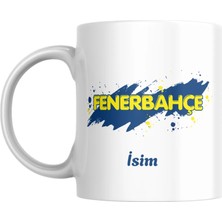 Myworldorganization Kişiye Özel Fenerbahçe Tasarımlı Isimli Kupa Bardak, Taraftar Bardağı