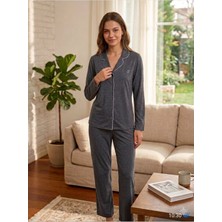 Başaksu Önden Düğmeli Bayan Pijama Takım 98001