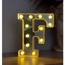 Expresstore 3D Işıklı LED Harf Dekoratif Aydınlatma Büyük Boy F