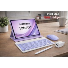 Samsung Galaxy Tab A11 8.7''inch 4/64GB Tablet+Beyaz Kalem+Lila Kılıf+Lila Klavye Mouse