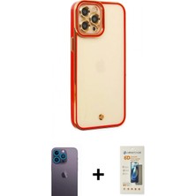 Pileli Store Pilelistore™ iPhone 12 Pro Max Kılıf Çekirdek Klasik Serisi - Siyah 6d Mat Seramik Hayalet Nano Ekran Koruyucu + Neon Fosforlu Kamera Lens - Mı