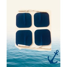 Tens Pedi 5x5 cm 4'lü 1 Paket Kumaş Yüzey Marine Serisi