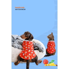Pawstar Holiday Dogs Kedi Köpek Tişörtü - Kedi Köpek Kıyafeti