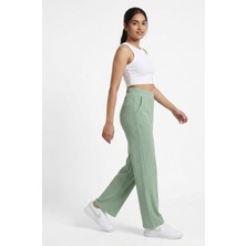 JUST WEAR ZT Yüksek Bel Dikiş Detaylı Fit Pantolon – Günlük & Şık Rahat Kesim