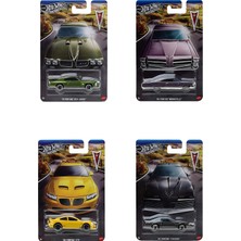Hot Wheels Silver Pontiac Series GRT01-979P 4'lü Set