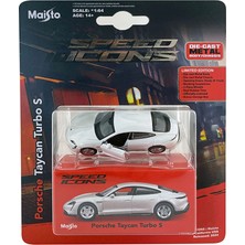 Maisto Speed Icons 1:64 Porsche Taycan Turbo S Beyaz
