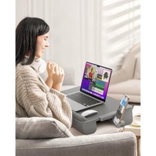 Expresstore Yastıklı Lap Masası, Bilgisayar Dizüstü Standı, Lap Dizüstü Masası, Dahili Çekmece Depolama, Telefon Tutucu, Bilek Pedi