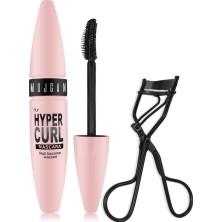 Mujgan 2'li Göz Makyajı Seti Siyah The Hyper Curl Maskara ve Kirpik Kıvırma Makası Uzun Süre Kalıcı