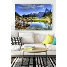 Expresstore (PSTER15767) Dağ ve Göl Manzara Kanvas Tablo 2 40 x 60