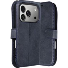 Sh Najmaddin Newface Apple Iphone 17 Pro Trend S Plus Kapaklı Kılıf - Lacivert Najmaddin