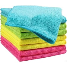 Expresstore Mikrofiber Temizlik Bezi Seti, Çok Amaçlı, Yüksek Emici, Mutfak ve Banyo Için, 8'li Paket