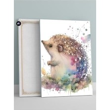 Expresstore (PSTER1191) Iğneli Kirpi Hayvan Kanvas Tablo 30 x 40