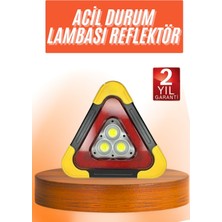 Toyigoo Reflektör Güneş Enerjili Taşınabilir Portatif Acil Güvenlik Işığı Araba Acil Uyarı Işı�