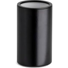 Expresstore Tezgah Üstü Mat Siyah Diş Fırçalığı 100X60X60 mm