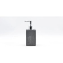 Expresstore Seramik Sıvı Sabunluk Koyu Bej Modern 7X7X17CM 300ML Seti
