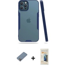 Pileli Store Pilelistore™ iPhone 12 Pro Max Kılıf Atlas Asil Serisi - Siyah 6d Mat Seramik Hayalet Nano Ekran Koruyucu + Metal Kamera Lens Koruma Cam - Gs
