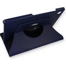 Durukar®  Samsung Galaxy X200 Tab A8 10.5 Kılıf 360 Tablet Deri Kılıf - Lacivert