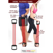 Orijinaldükkan Omuz ve Üst Kas Güçlendirici Direnç Lastiği Egzersiz Bandı - Göğüs Yayı Genişletici - Kol Fitness