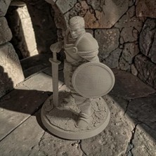 Major Hobi Dnd Human Fighter 5 cm Figür – Kılıç Kalkanlı Savaşçı