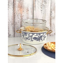 altabi Blue Life Emaye Kızartma Tenceresi - 22 cm